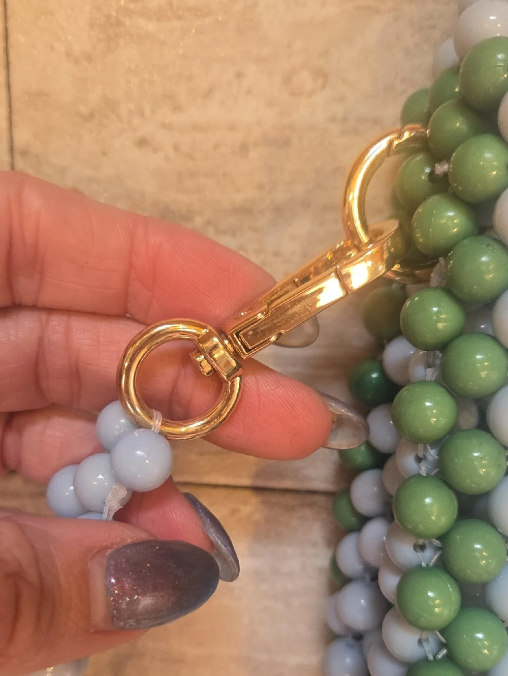 Kate Spade New York X Target Colorblock Beaded Blue/Green Versatile Bag - Picture 2 of 10